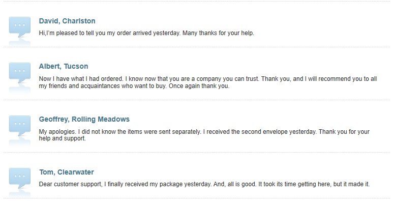 us2usshipment testimonials